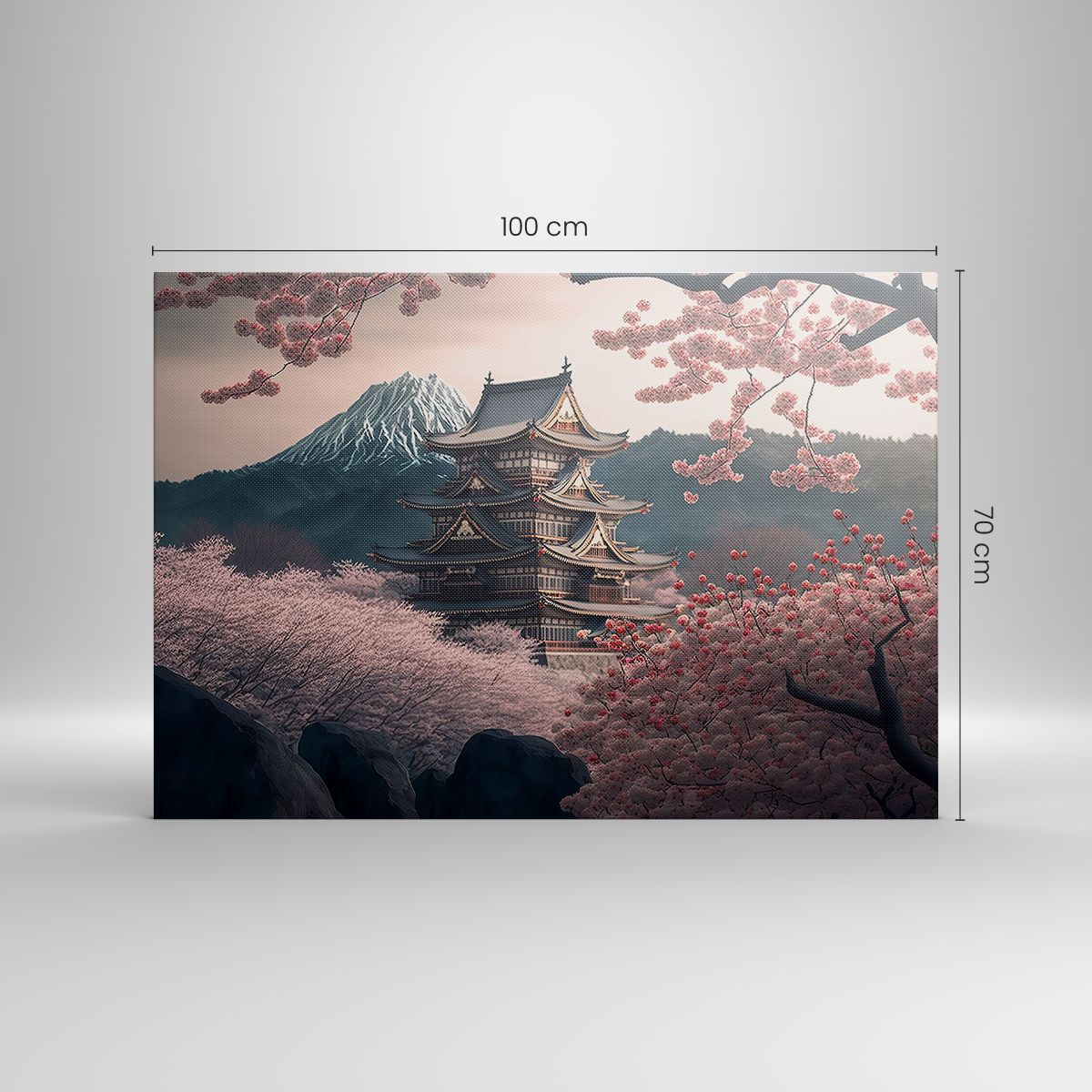 Moderne Impression sur Toile 100x40cm Image Tableau Decoration Murale Asie Japon Voir Grand Tableaux Decoratifs Muraux Chambre Cuisine Panoramique Deco Cadre Décoration Salon Art Wall AB100x40-5777