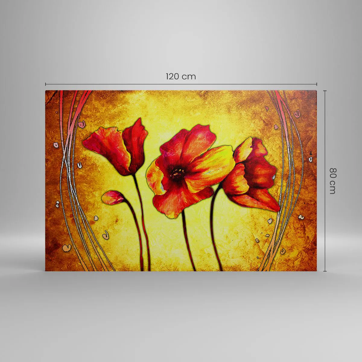 Obraz na plátně - V secesní dekoraci - 120x80 cm