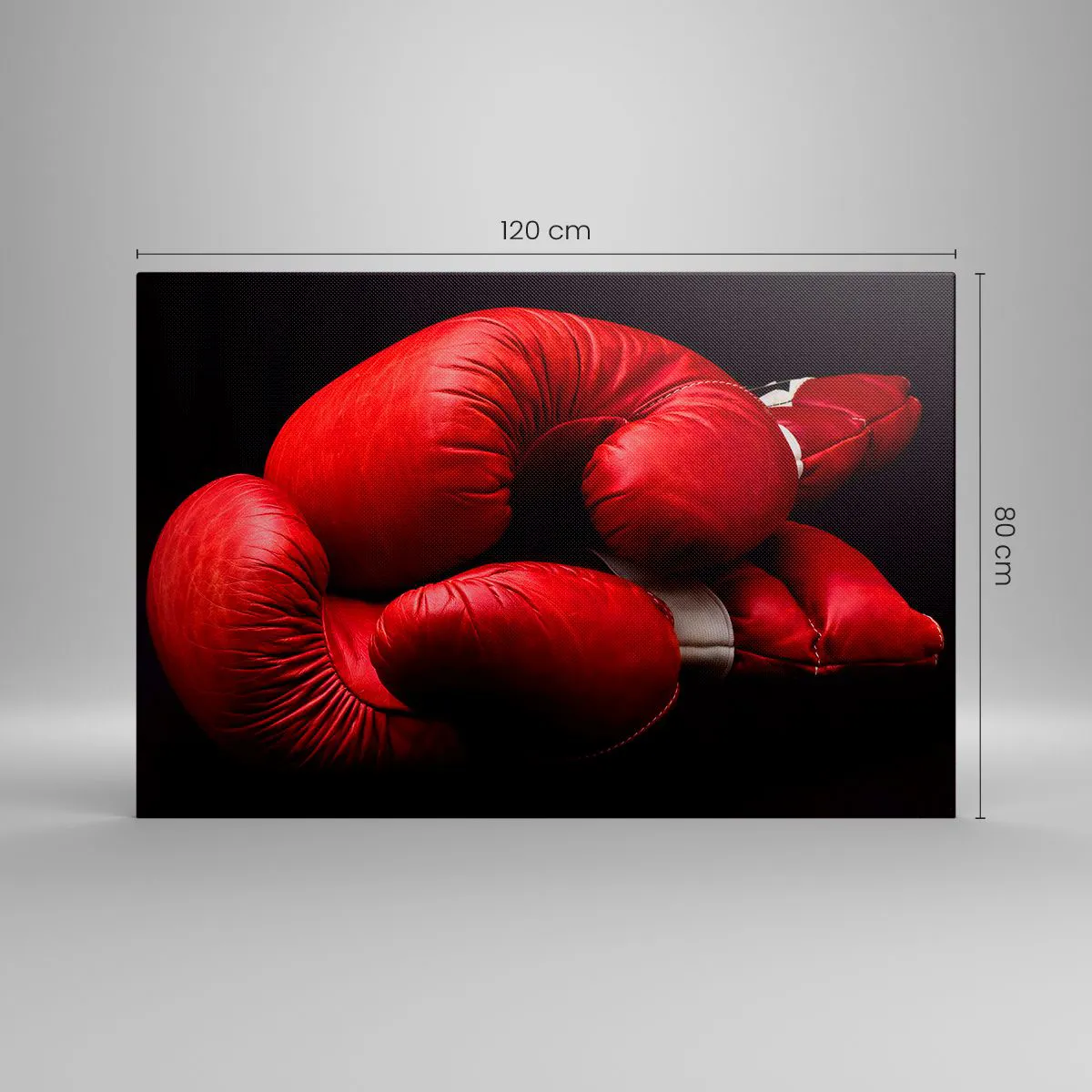 Lærredstryk - Billede på lærred - Kampens spænding bag os - 120x80 cm