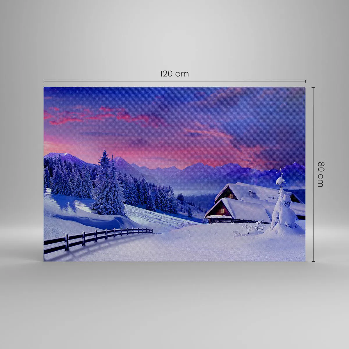 Canvastavla - Bild på duk - Silla natt - 120x80 cm