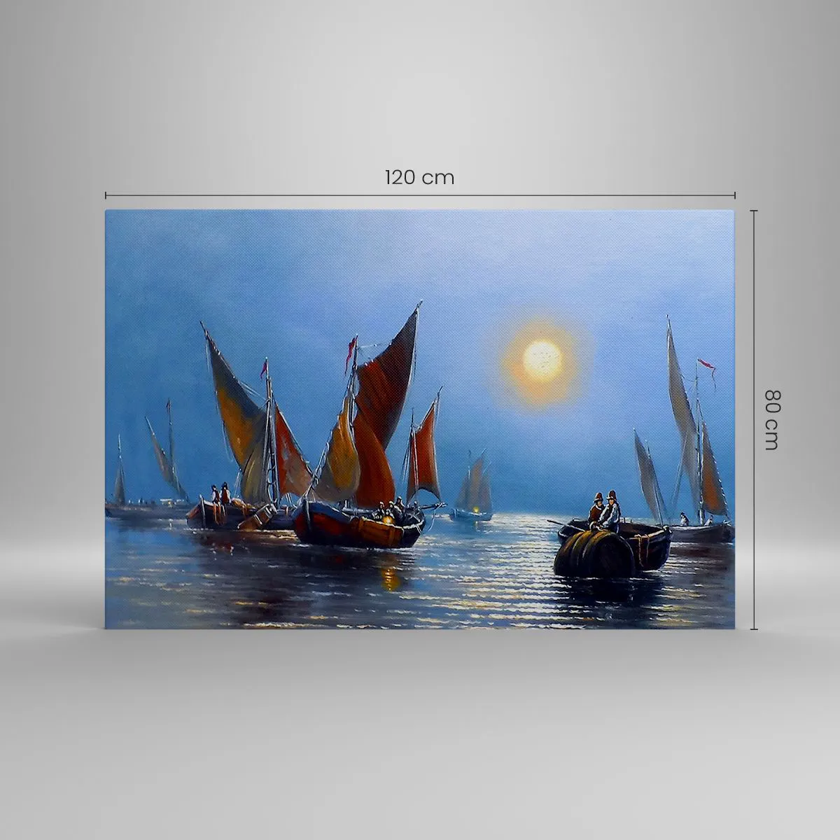 Obraz na plátne - Nočný rybolov - 120x80 cm