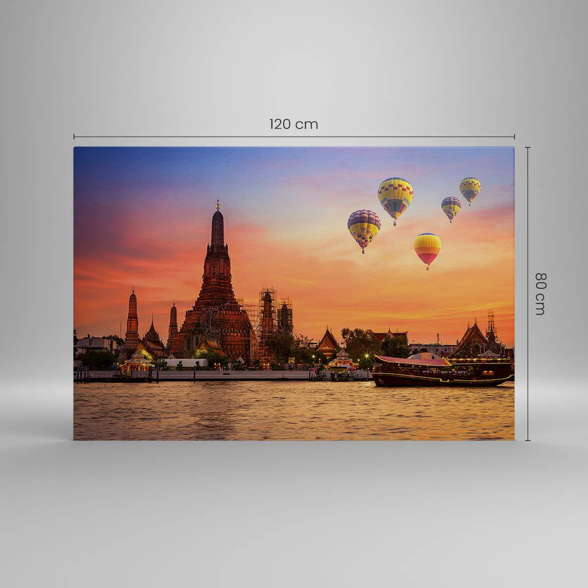 Lærredstryk - Billede på lærred - Det er her, eventyrene bliver født - 120x80 cm