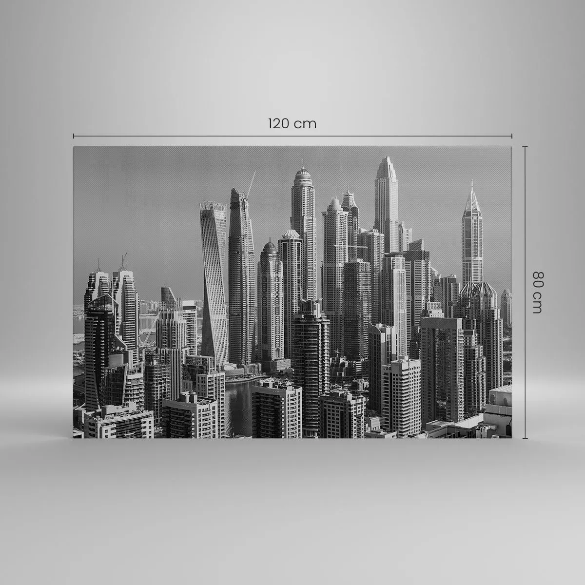 Canvas picture - City over a Desert - 120x80 cm
