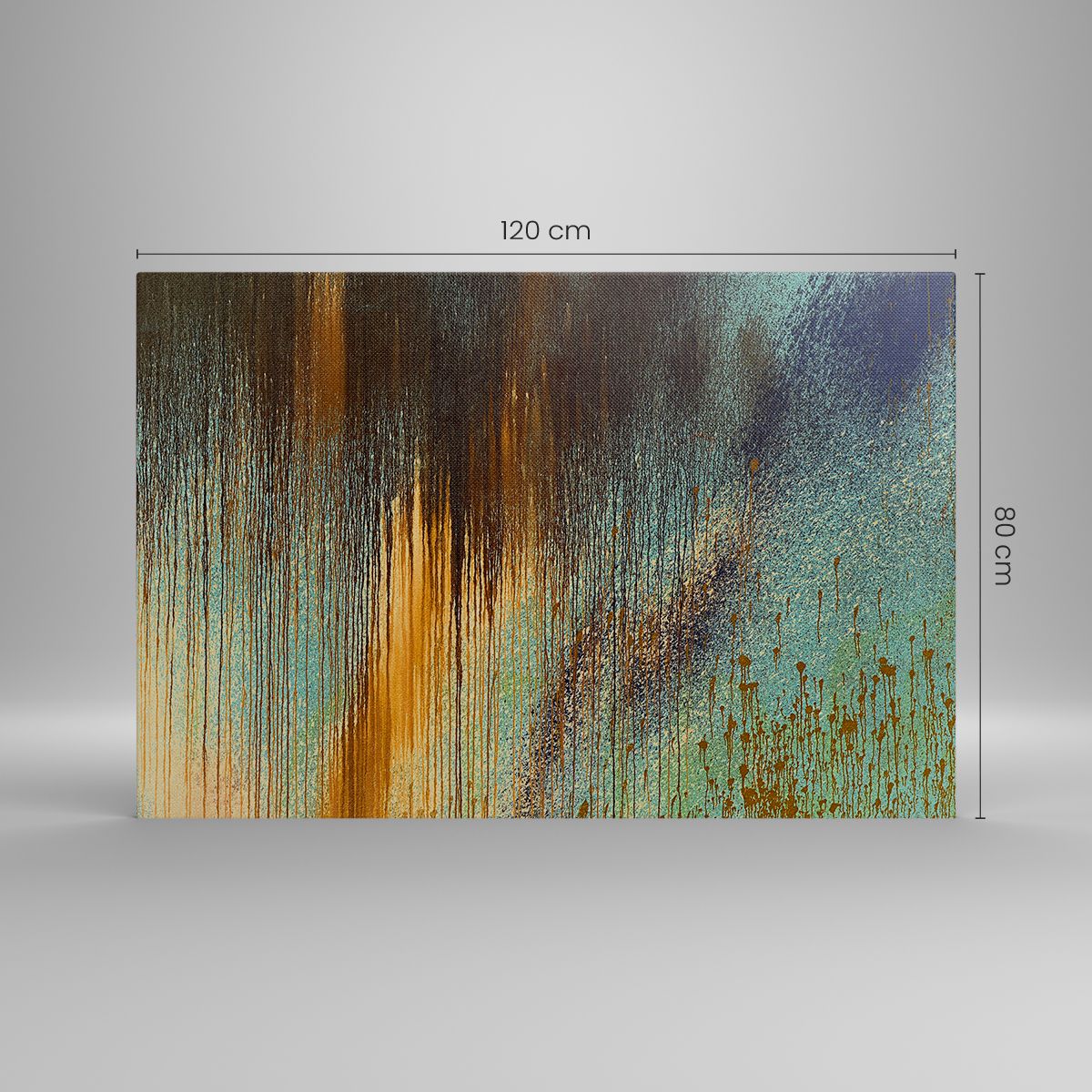 Grande Impression Sur Toile ARTTOR 120x80cm - Tableau Abstrait Moderne Rouge
