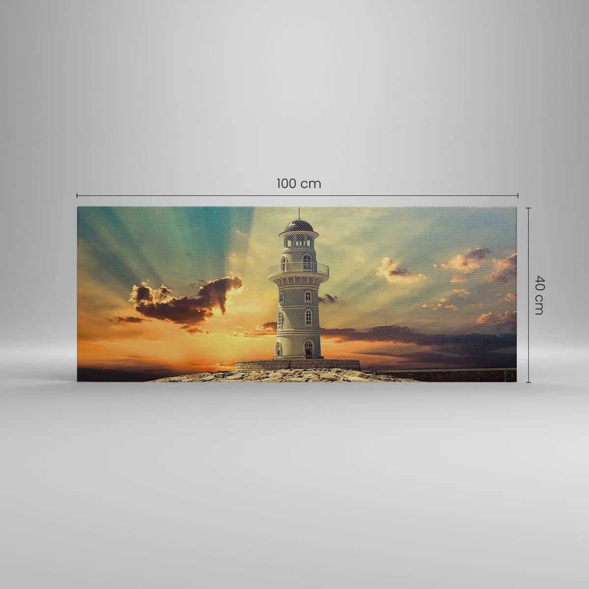 Obraz na płótnie - Światło - Dobro - Piękno - 100x40 cm