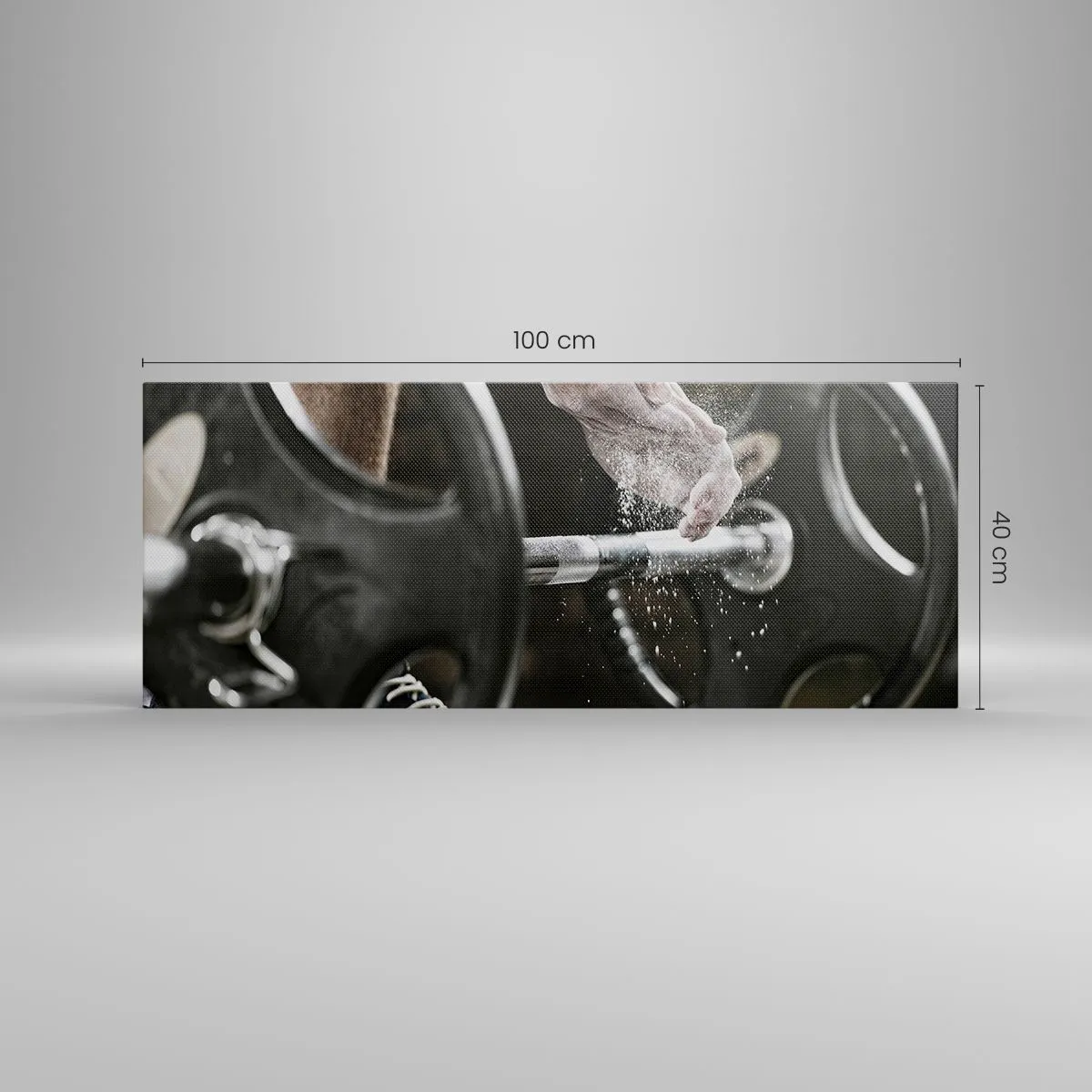 Lærredstryk - Billede på lærred - Udfordringen er taget imod! - 100x40 cm