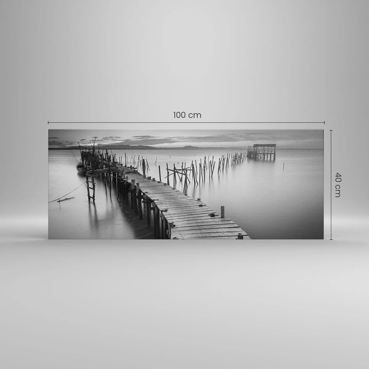 Obraz na płótnie - Spokój zapomnianego brzegu - 100x40 cm