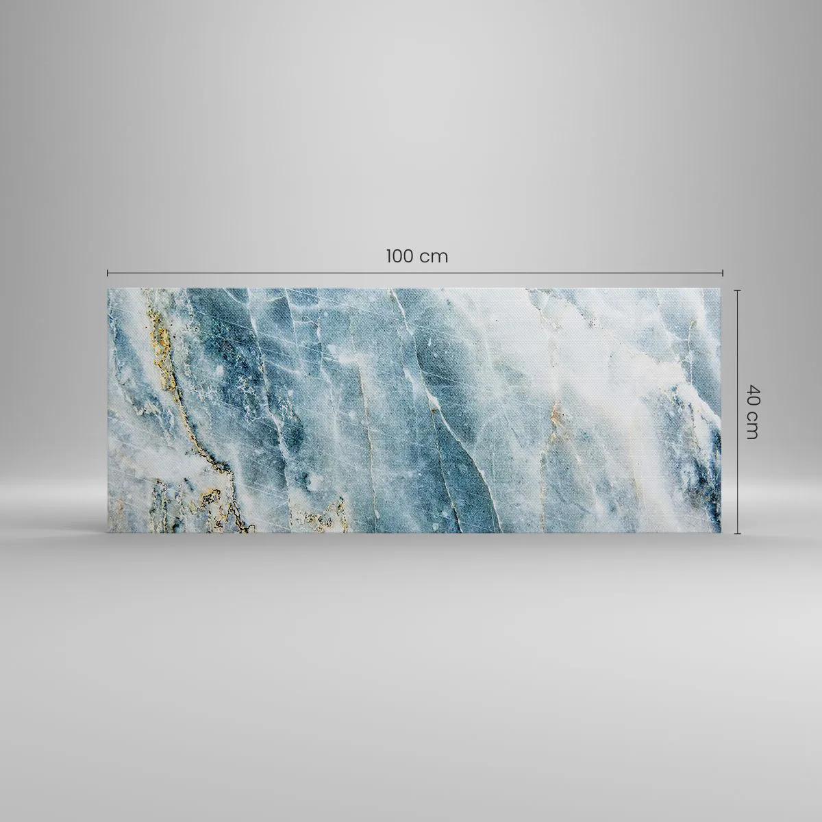 Lærredstryk - Billede på lærred - Isverden - 100x40 cm