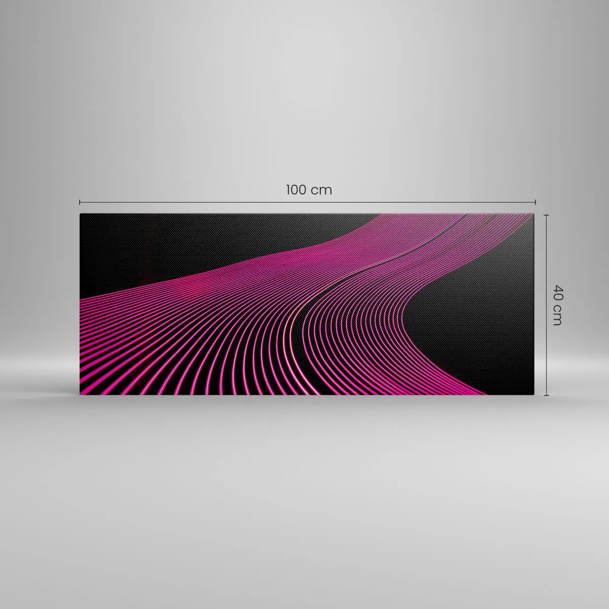 Lærredstryk - Billede på lærred - En allé af lys - 100x40 cm