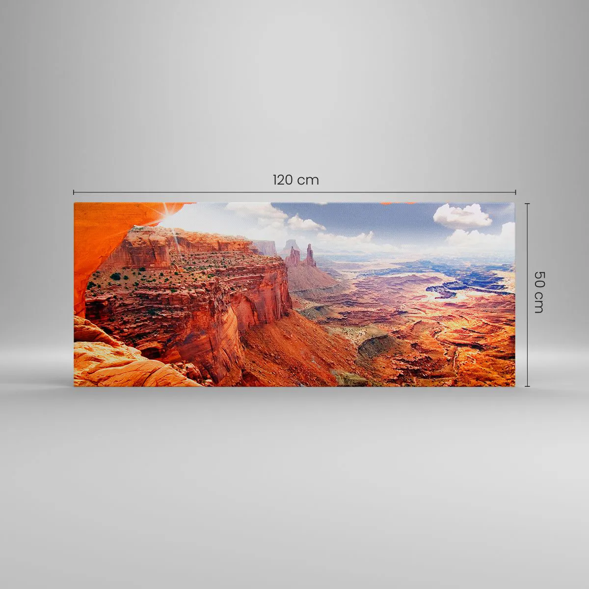 Canvastavla - Bild på duk - Skapat av naturen - 120x50 cm