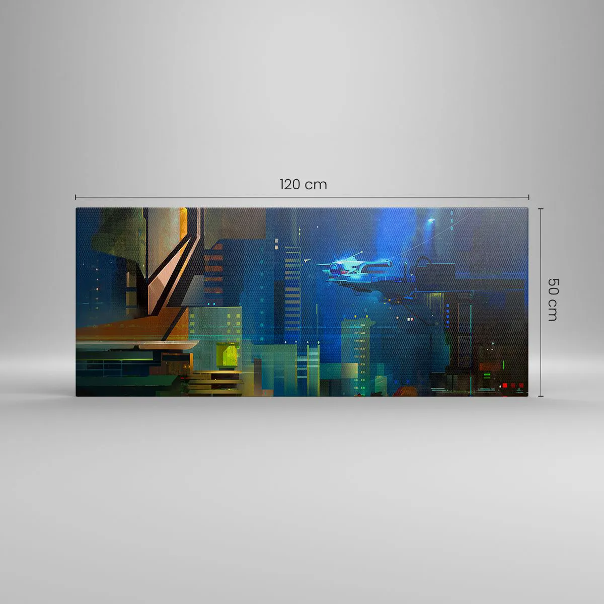 Quadro em tela - Num futuro próximo - 120x50 cm