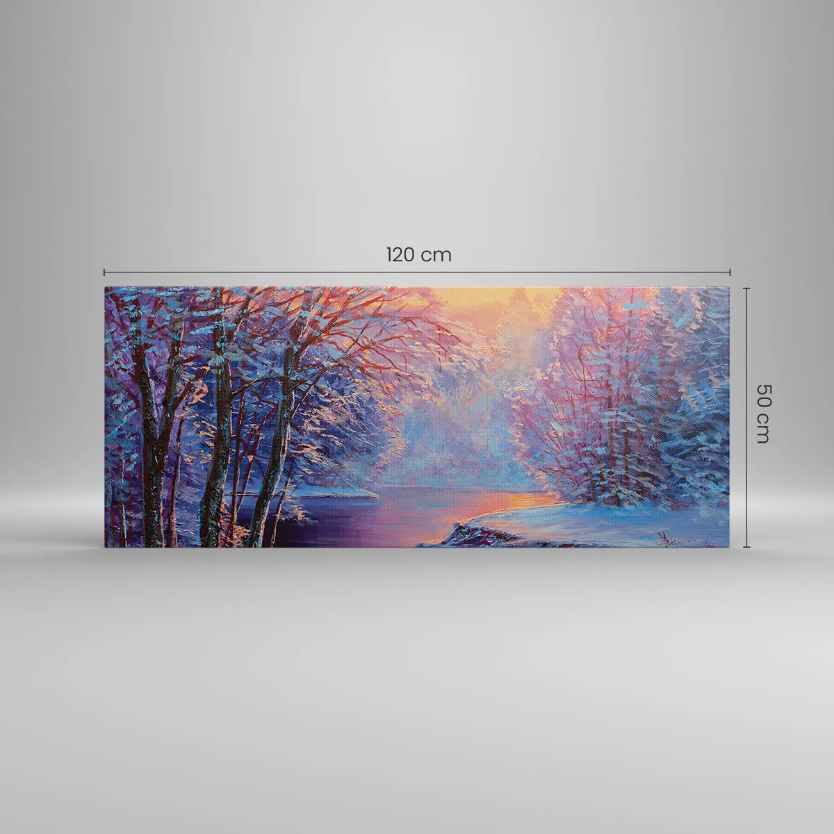 Canvas picture - Colours of Winter - 120x50 cm