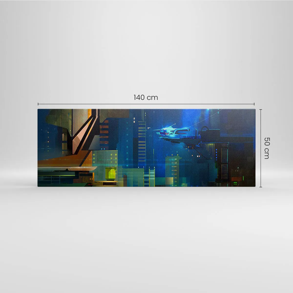 Lærredstryk - Billede på lærred - I den nærmeste fremtid - 140x50 cm