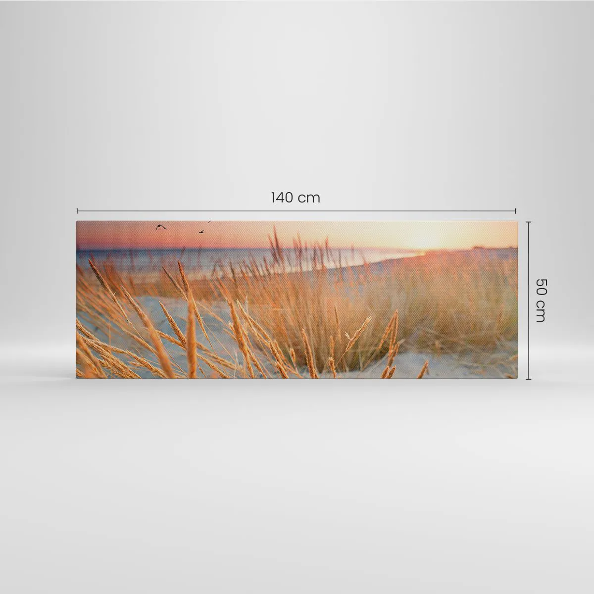 Lærredstryk - Billede på lærred - Baltisk vuggevise - 140x50 cm