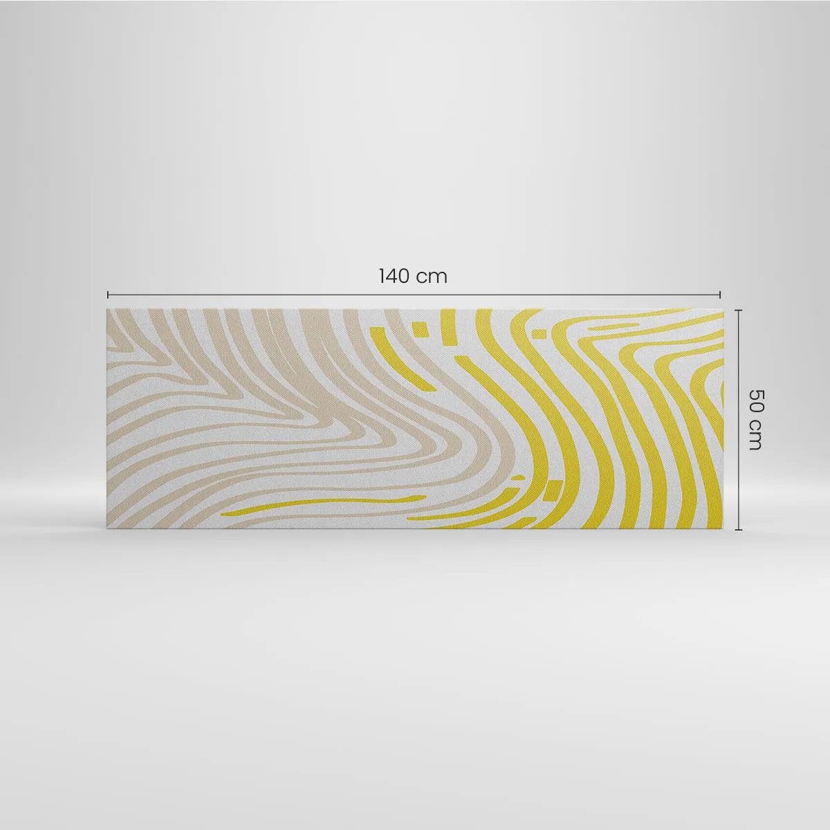 Schilderen op canvas - Een compositie met een zachte buiging - 140x50 cm