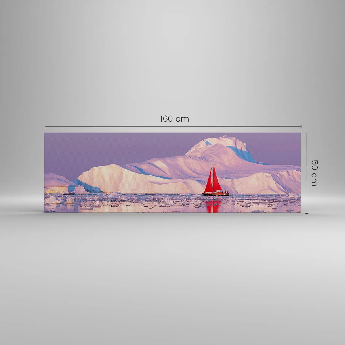 Canvas picture - Heat of the Sail, Cold of the Ice - 160x50 cm