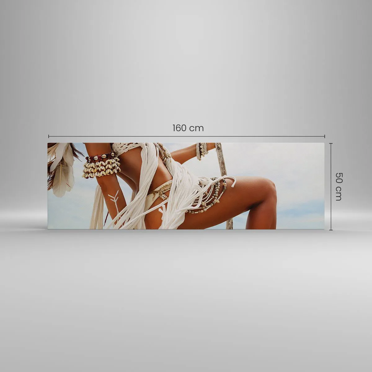 Lærredstryk - Billede på lærred - Præstinde af solen - 160x50 cm