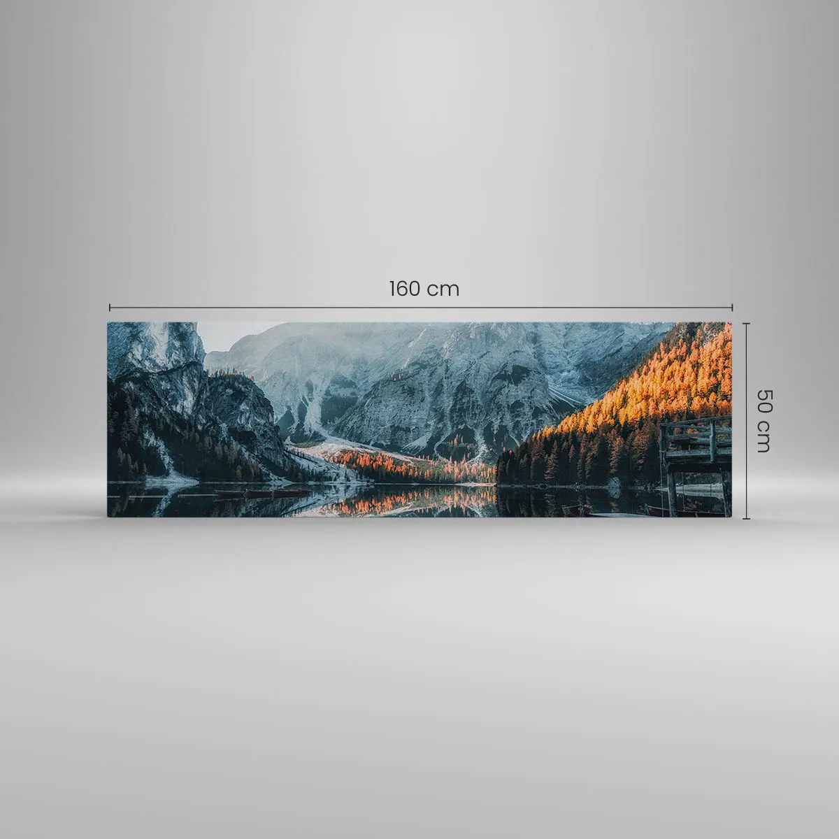 Vászonkép - Tükrös táj - 160x50 cm