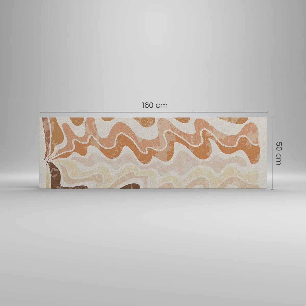 Lærredstryk - Billede på lærred - God energi - gode følelser - 160x50 cm