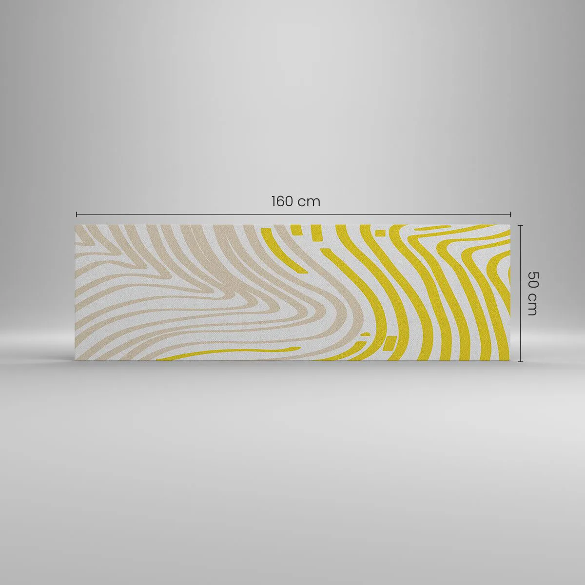 Schilderen op canvas - Een compositie met een zachte buiging - 160x50 cm