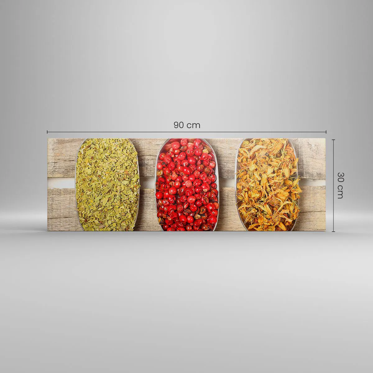 Cuadro sobre lienzo - Impresión de Imagen - La magia de la cocina - 90x30 cm