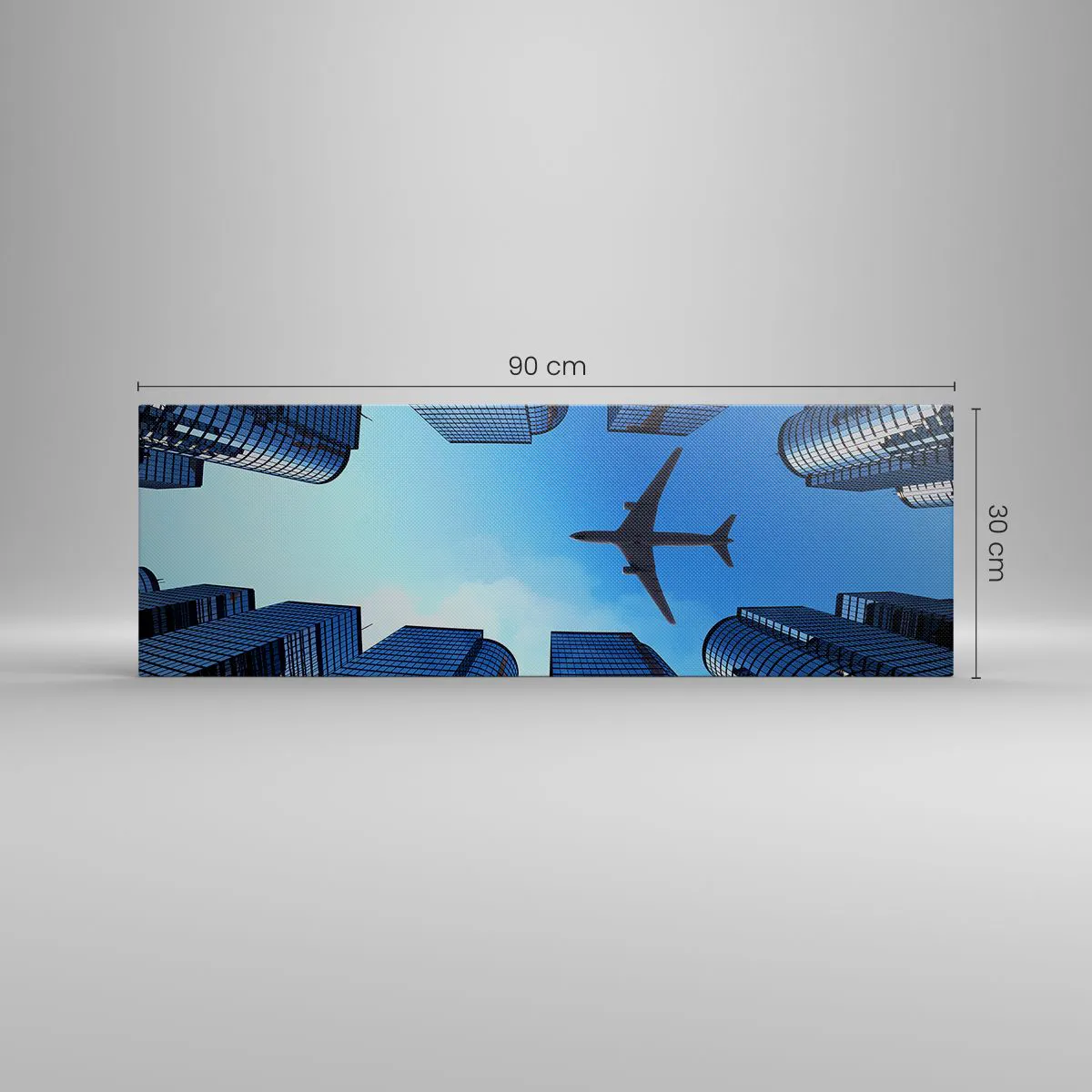 Impression sur toile - Image sur toile - La vue depuis le ravin de verre - 90x30 cm