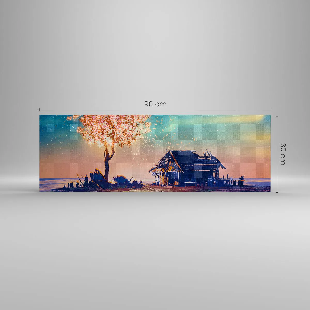 Bild auf Leinwand - Leinwandbild - Die Natur vergeht nicht - 90x30 cm