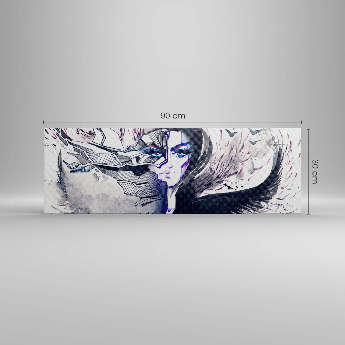 Canvas picture - Demonic and Beautiful - 90x30 cm