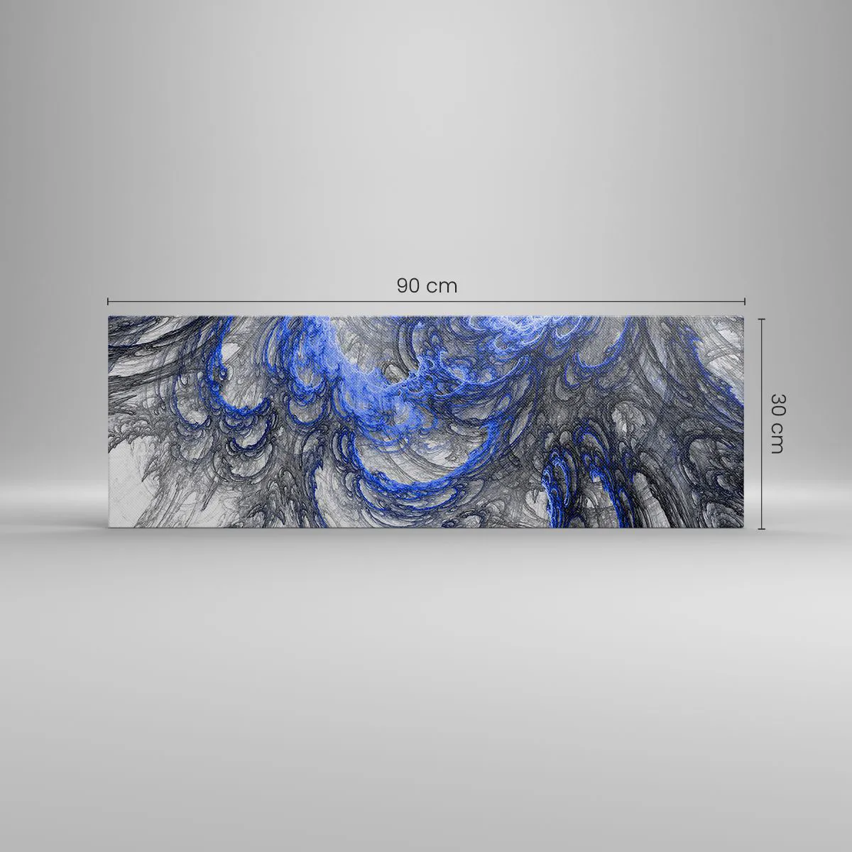 Impression sur toile - Image sur toile - La naissance d'une vague - 90x30 cm