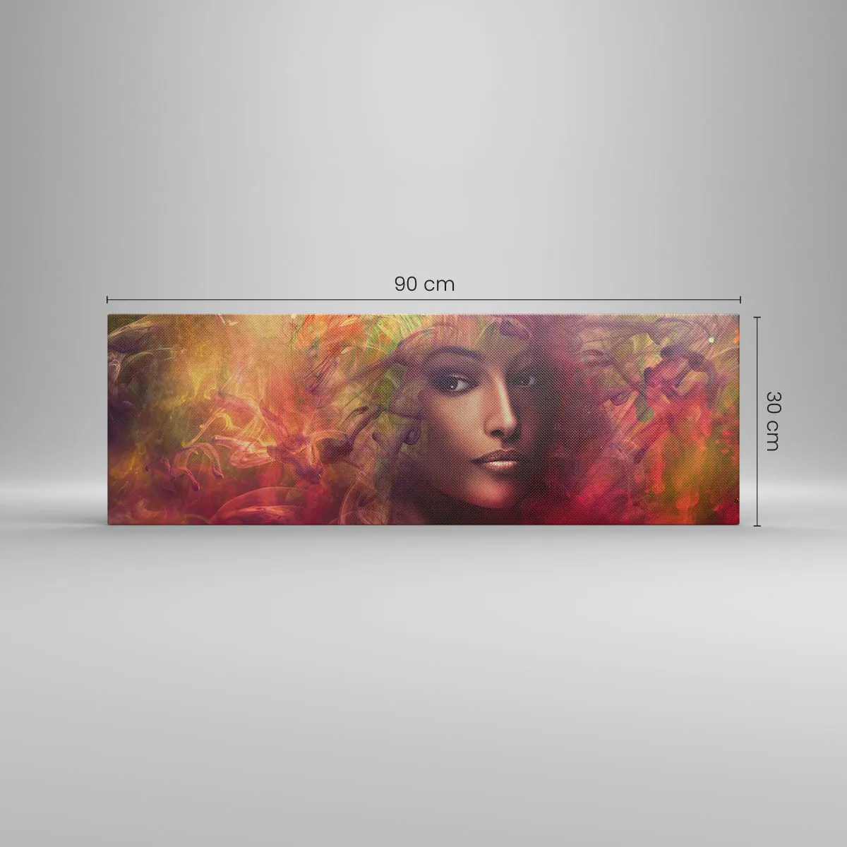 Obraz na płótnie - Tu jestem! - 90x30 cm