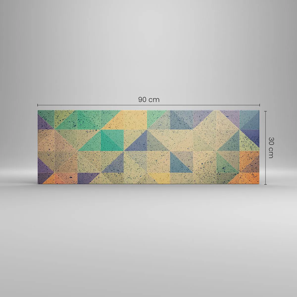 Impression sur toile - Image sur toile - République des triangles - 90x30 cm