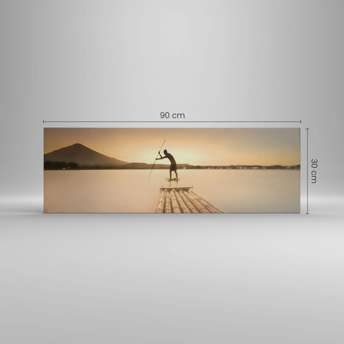 Impression sur toile - Image sur toile - Avant la fin du jour - 90x30 cm