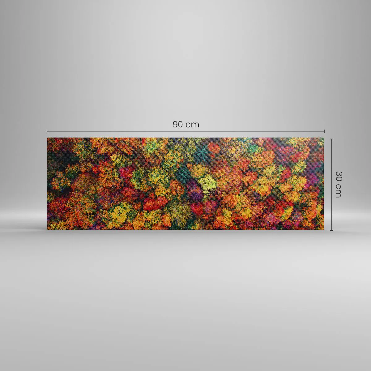Canvas picture - Bouquet of Autumn Flowers - 90x30 cm