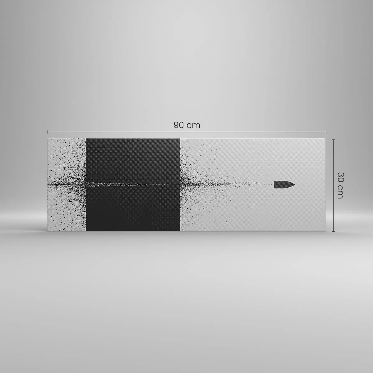 Impression sur toile - Image sur toile - Droit au but - 90x30 cm