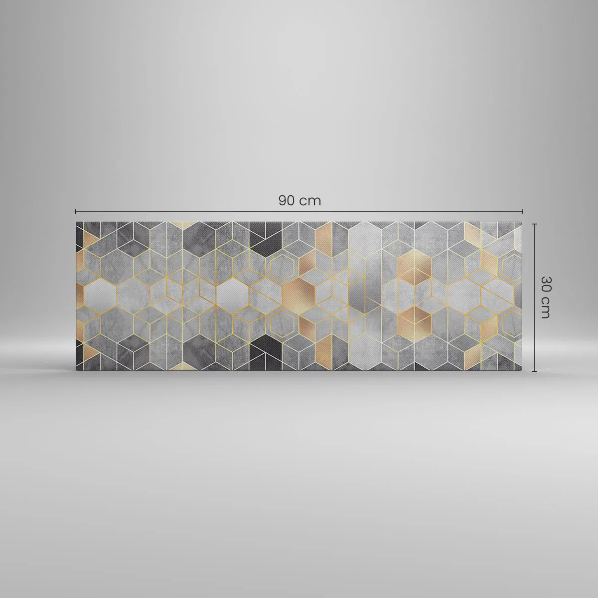 Obraz na płótnie - Diamentowa kompozycja - 90x30 cm