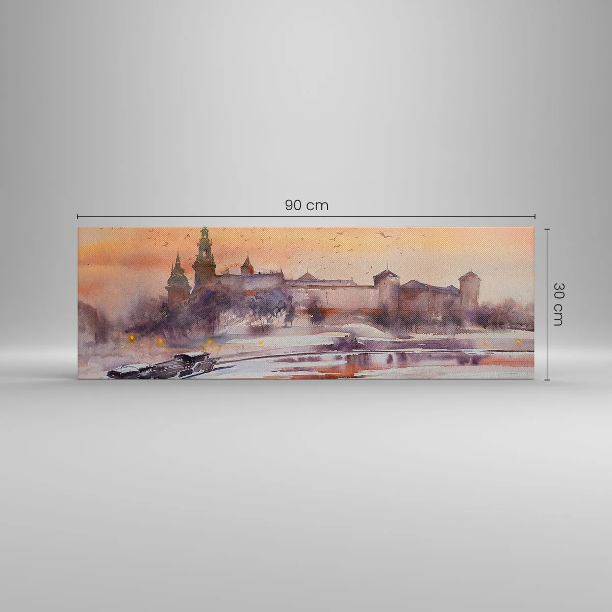 Canvas picture - Royal Sunset - 90x30 cm