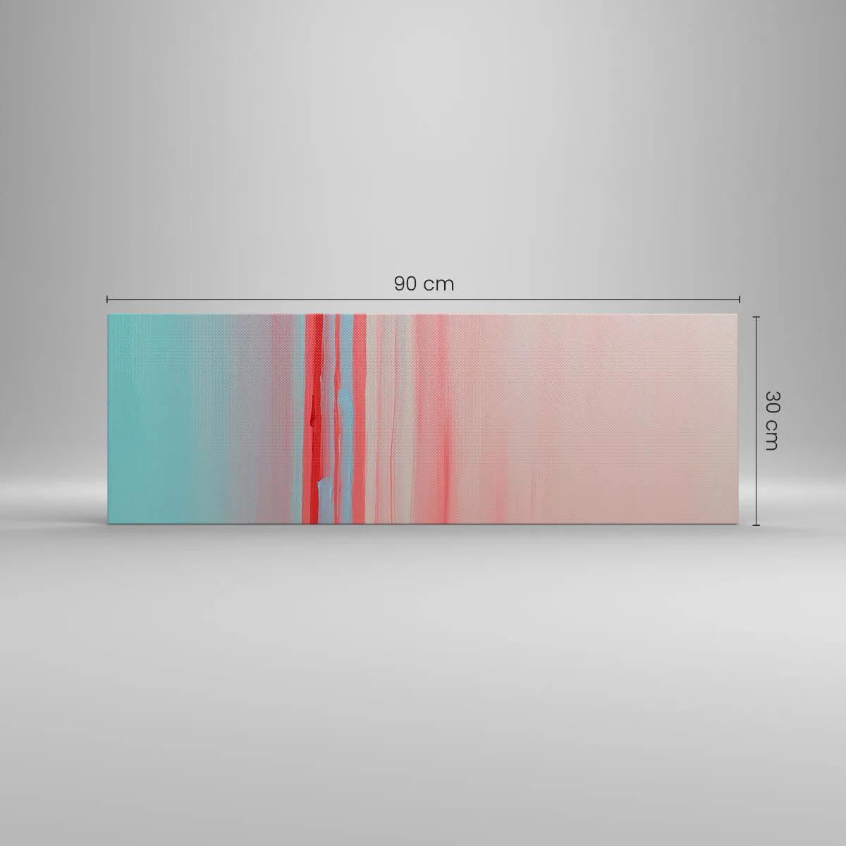 Obraz na płótnie - Abstrakcja o świcie - 90x30 cm