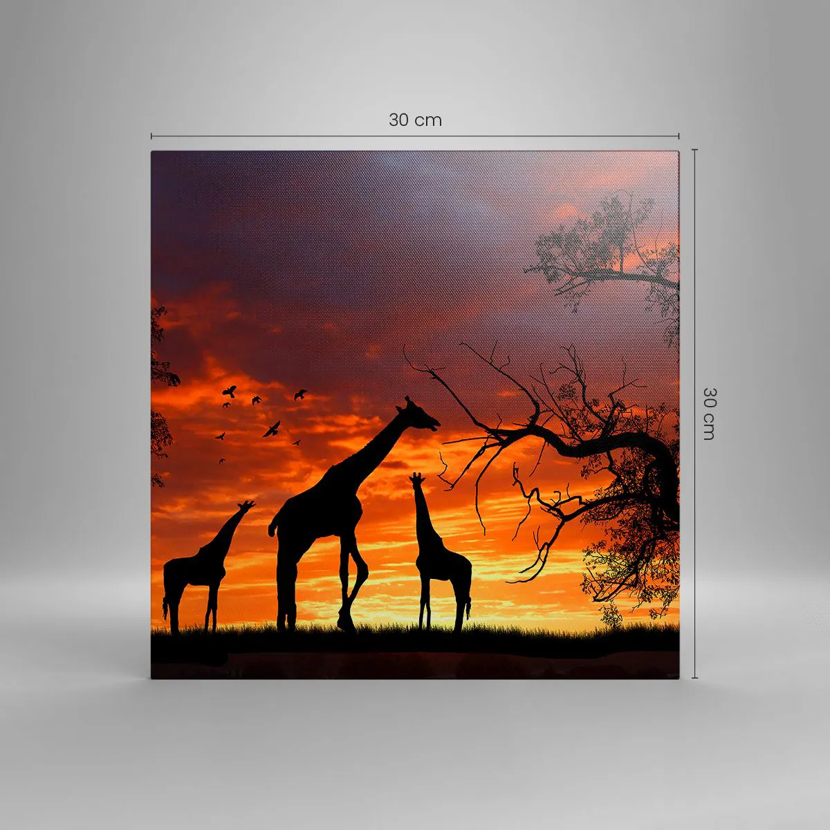 Quadro em tela - Um pequeno jantar com seus entes queridos - 30x30 cm