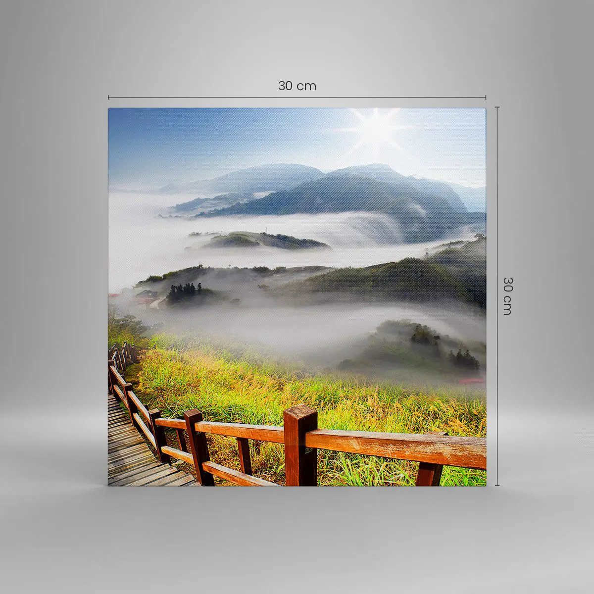 Lærredstryk - Billede på lærred - Vævet mod blænding og tåge - 30x30 cm