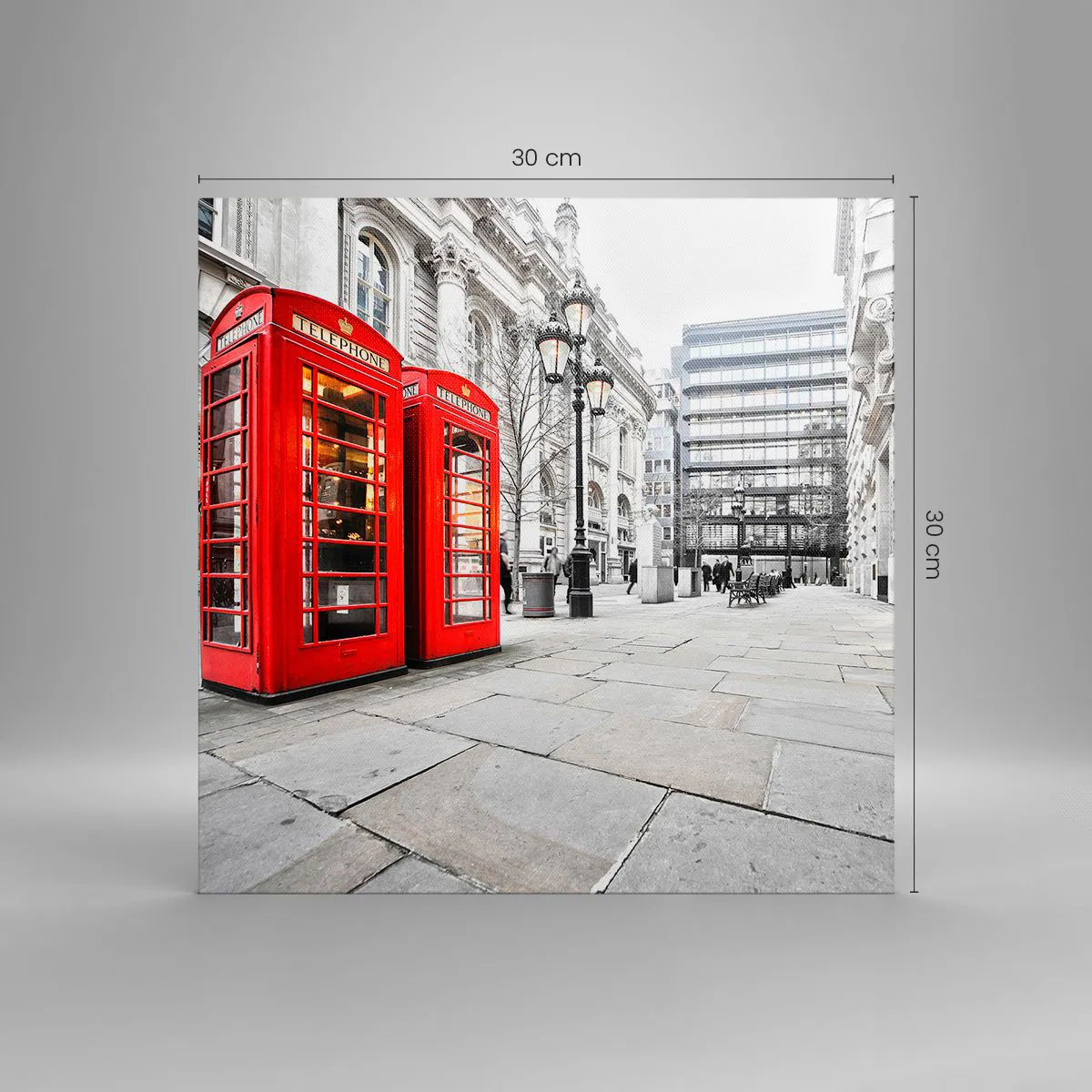 Lærredstryk - Billede på lærred - Welcome to London - 30x30 cm