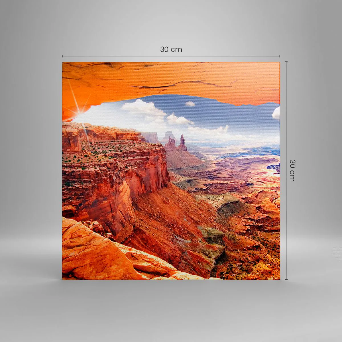 Canvastavla - Bild på duk - Skapat av naturen - 30x30 cm