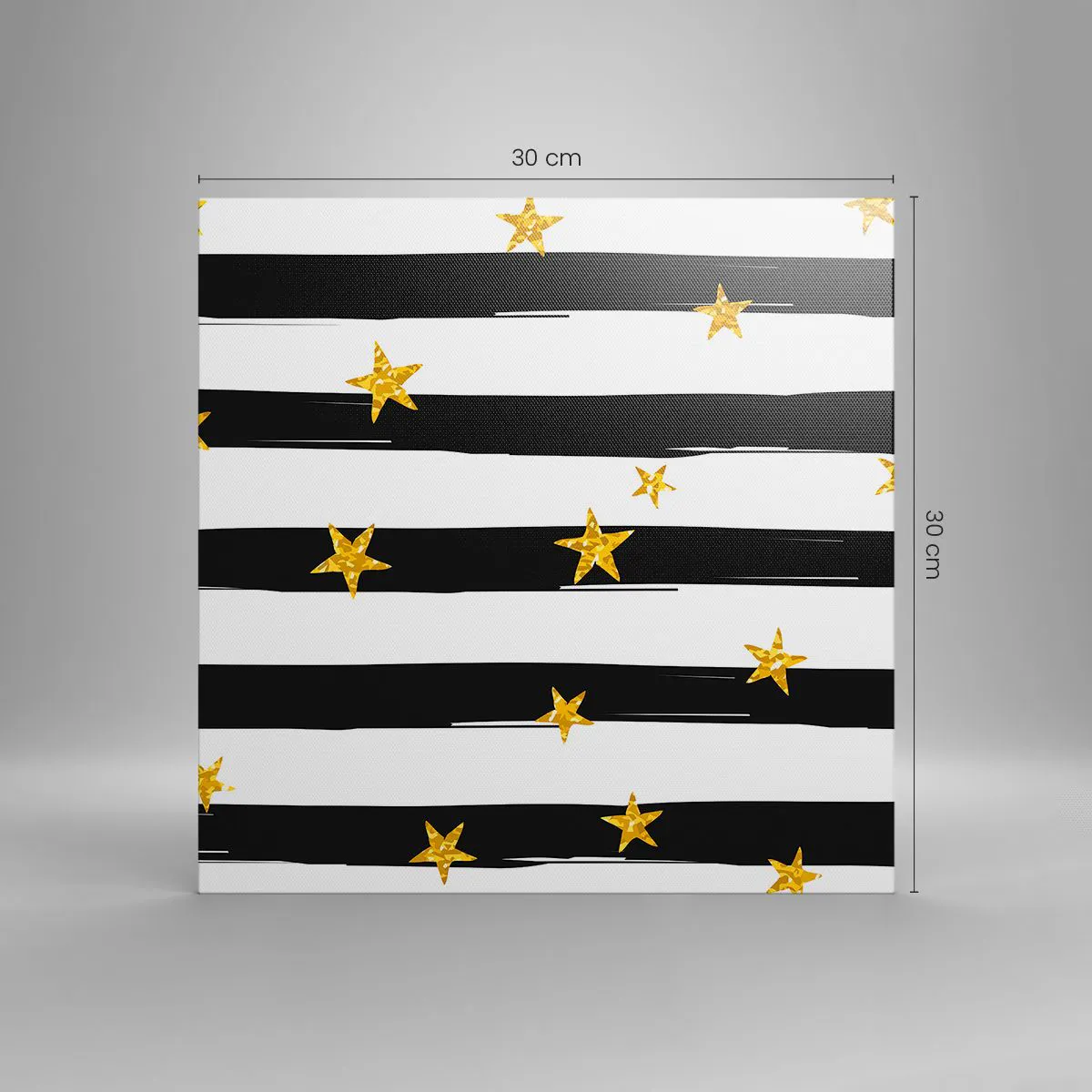 Tablou pe pânză - Cu toții ne-am născut sub o stea norocoasă - 30x30 cm