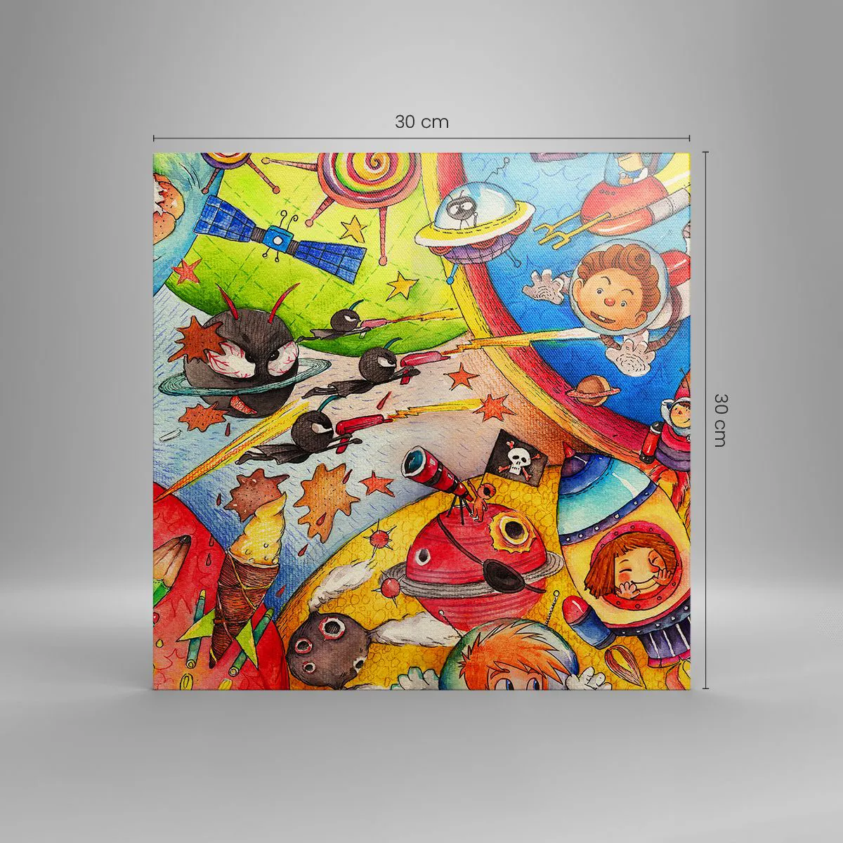 Vászonkép - Nagy űrkaland - 30x30 cm