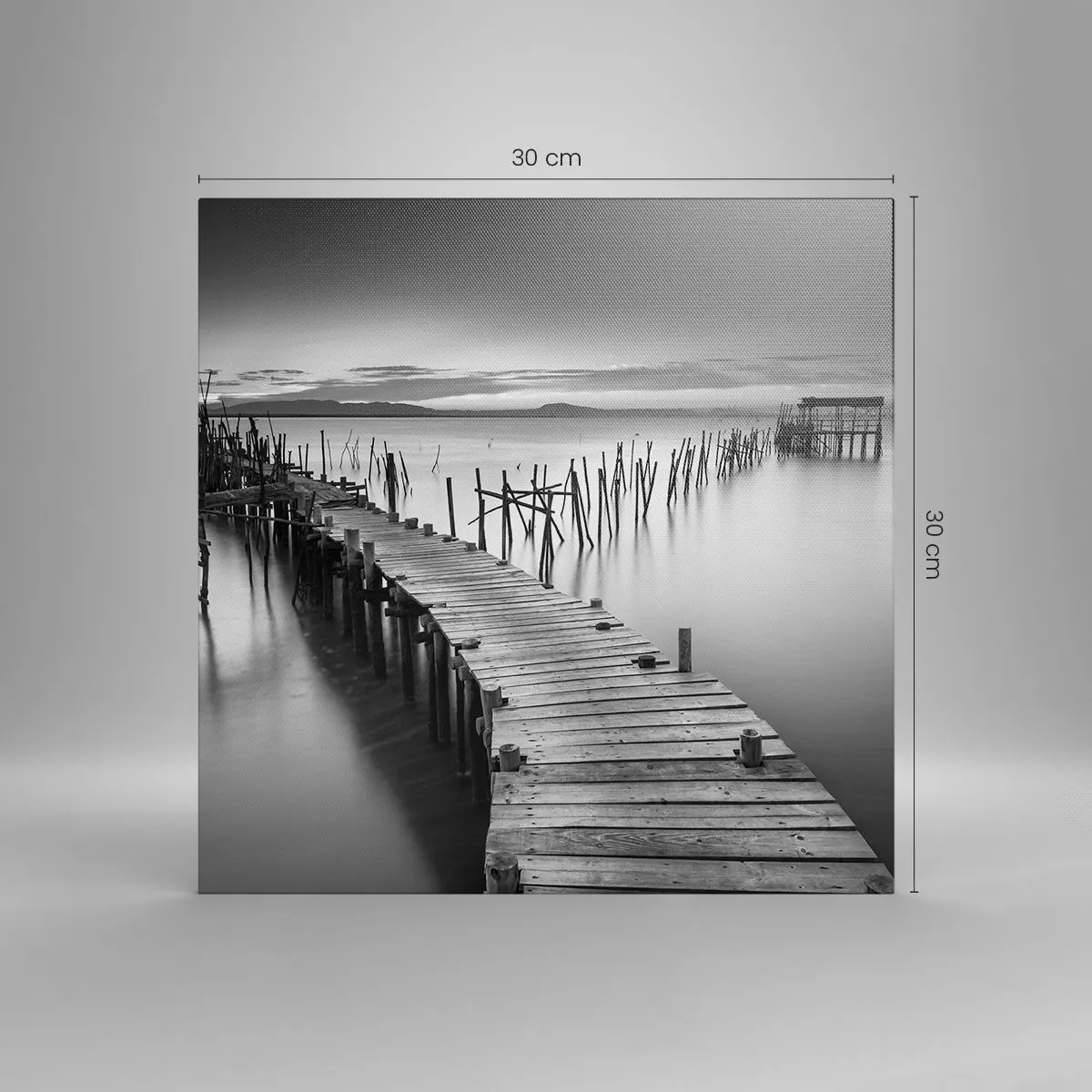 Impression sur toile - Image sur toile - La paix d'un rivage oublié - 30x30 cm