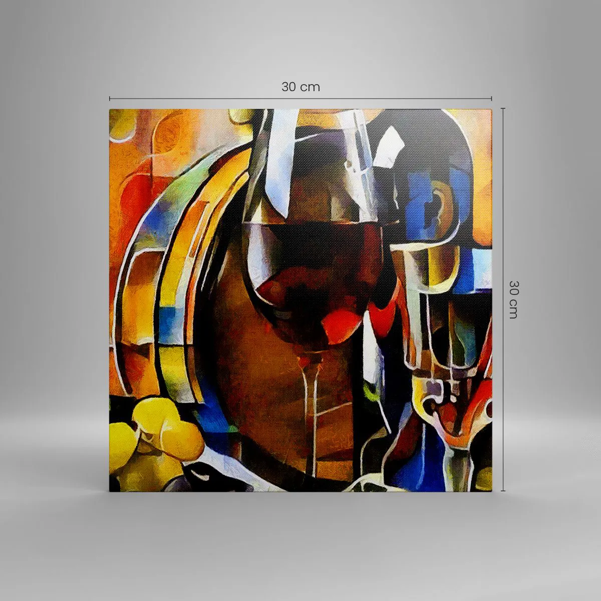 Cuadro sobre lienzo - Impresión de Imagen - Y el mundo se vuelve más colorido - 30x30 cm