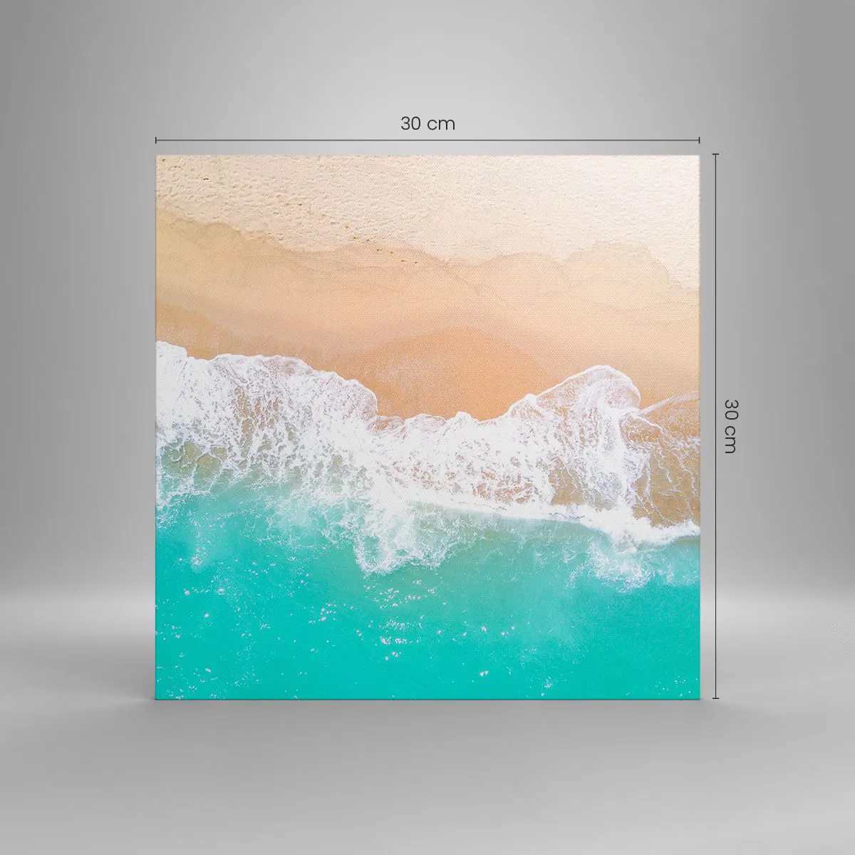 Quadro su tela - Stampe su Tela - Un tocco carezzevole - 30x30 cm