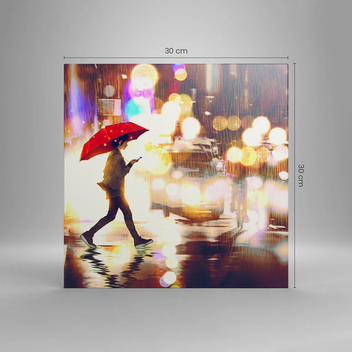 Impression sur toile - Image sur toile - Et pourtant ensoleillé - 30x30 cm