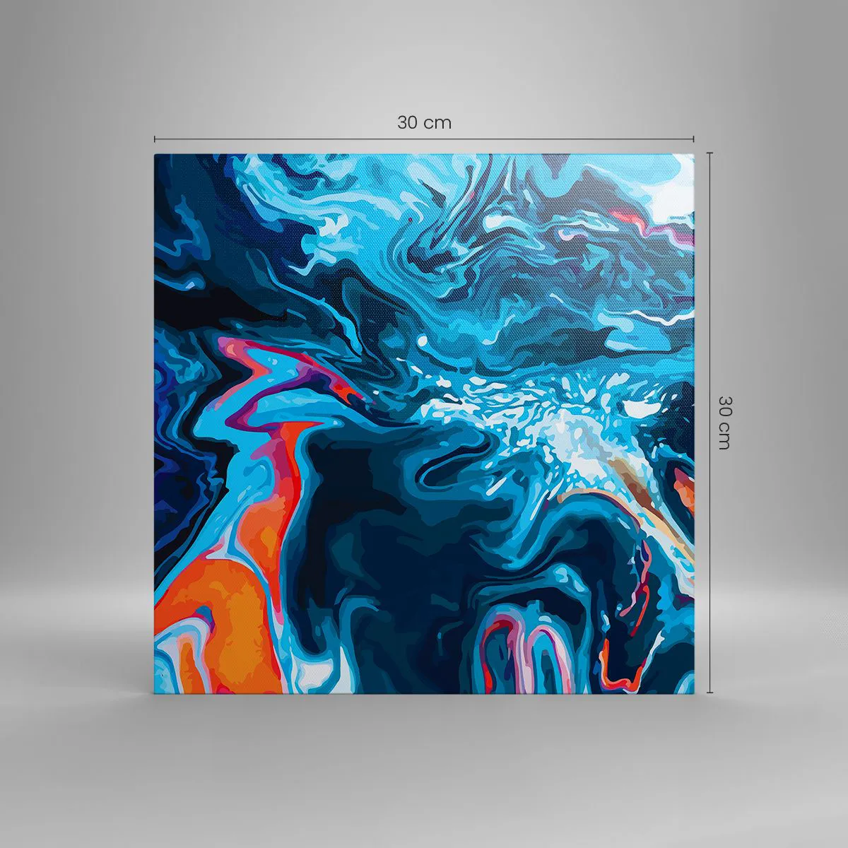 Lærredstryk - Billede på lærred - En rejse ind i himlen - 30x30 cm