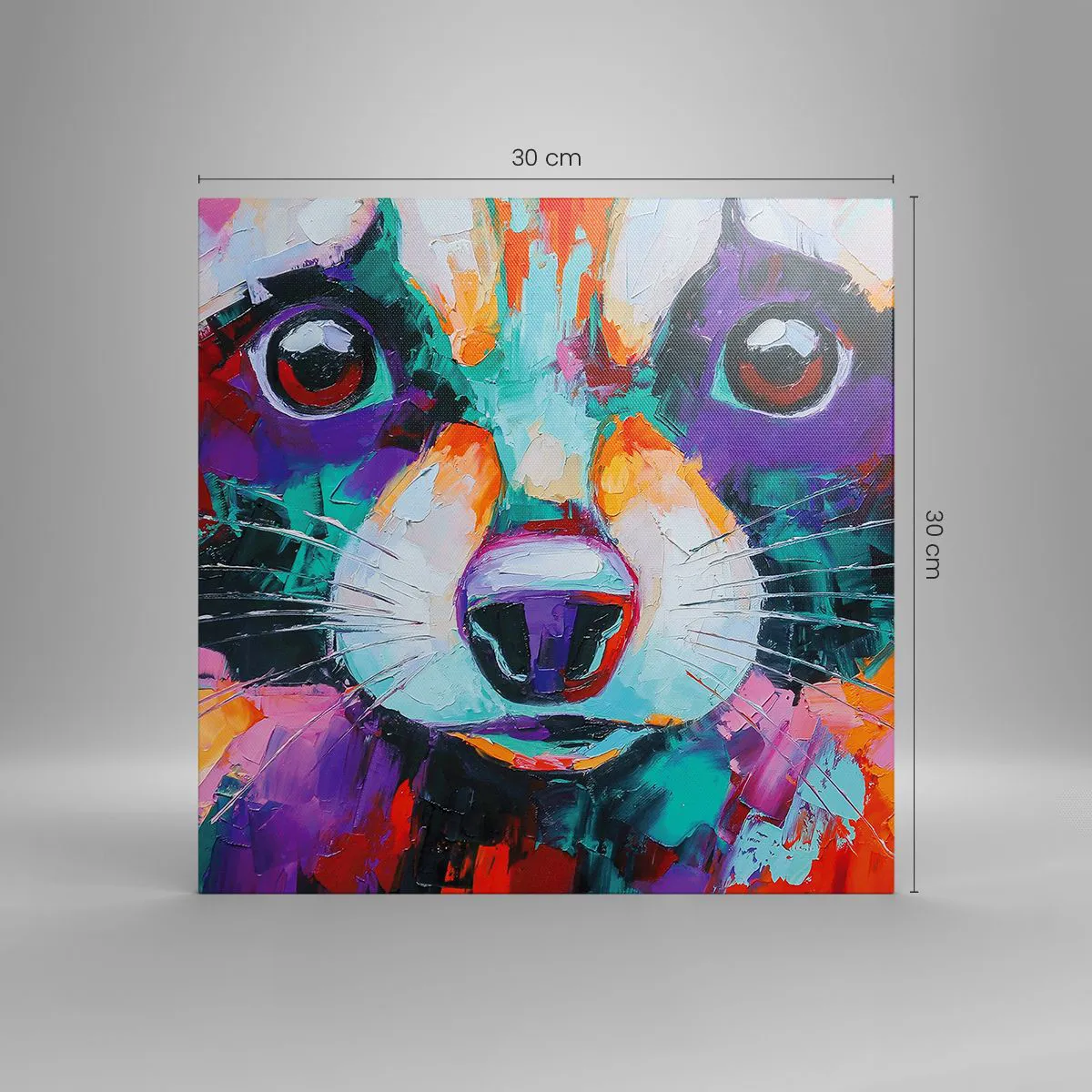 Obraz na płótnie - Tylko dobre emocje - 30x30 cm