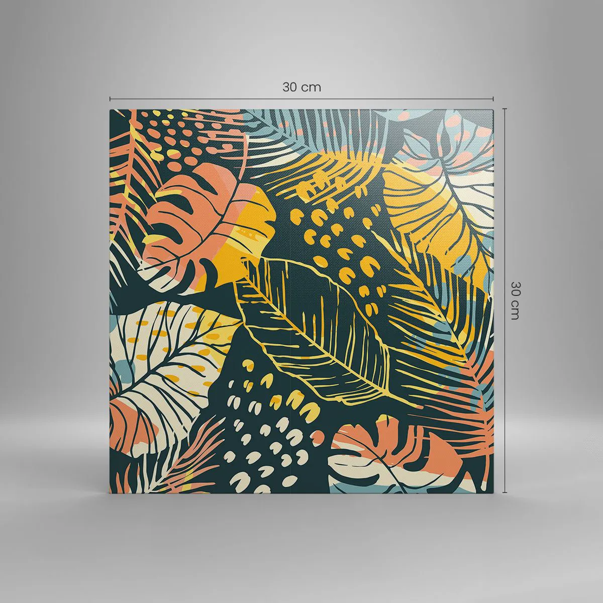 Bild auf Leinwand - Leinwandbild - Grüne Fantasie - 30x30 cm